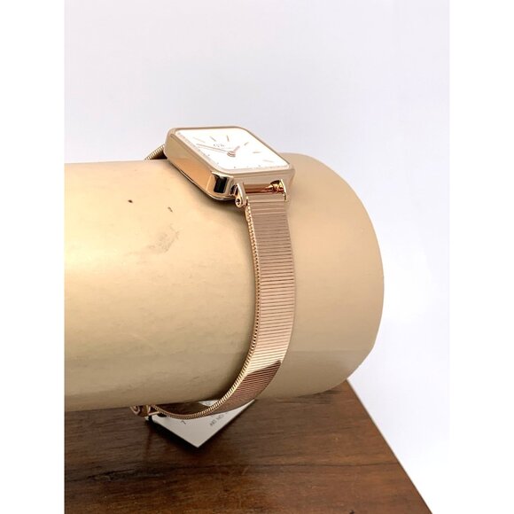 Daniel Wellington Women's Watch DW00100517 White Dial Rose Gold Mesh Strap 22mm - Picture 12 of 14